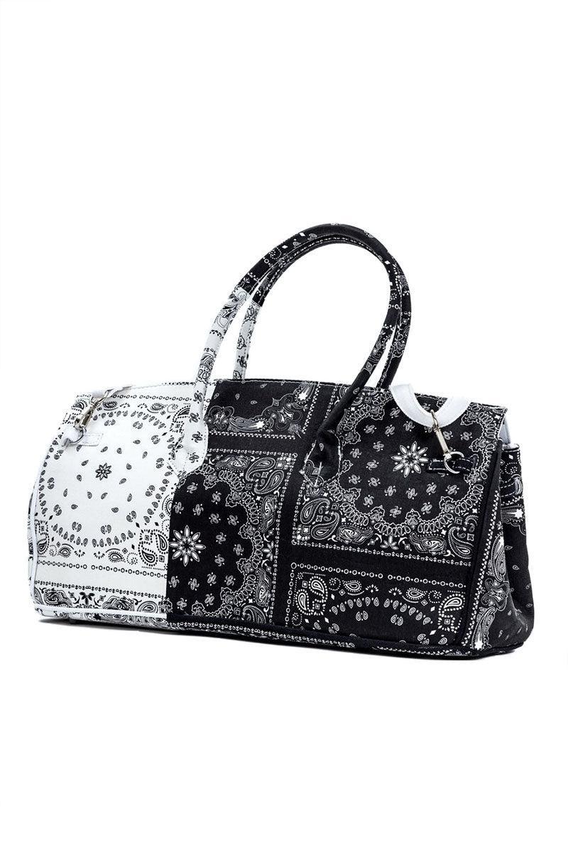 unknown, Bags, Bandana Style Black And White Purse