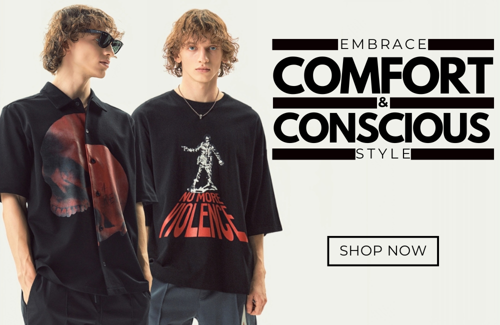Embrace Comfort and Conscious Style: Introducing the No Violence Tee and Revival Tee Button Up