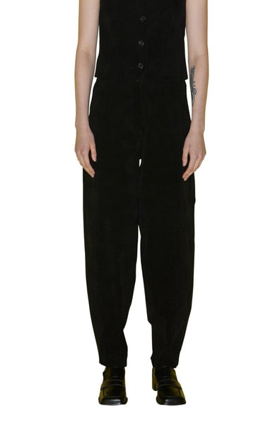 Black Corduroy Rounded Pants - Dose