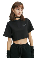 Crop T-Shirt in Black - Dose