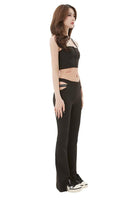 Black Cut-Out Bell-Bottoms - Dose