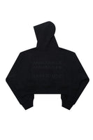 Black Embroidery Zipper Hoodie - Dose