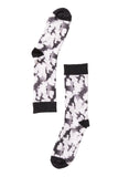 Black Floral Linger Unisex Organic Socks One Pack - Dose