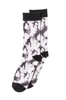 Black Floral Linger Unisex Organic Socks One Pack - Dose