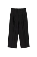 Black Two Tuck Wide Pants - Dose