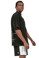 Black Washing-Instructions Round-Neck T-Shirt - Dose