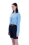 Blue Crop Knit Top and Cardigan - Dose