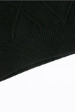 Cable Crop Label Knit Black - Dose