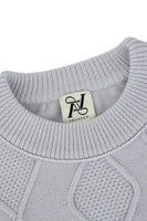 Cable Crop Label Knit Gray - Dose