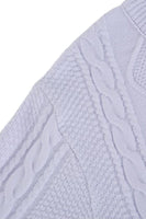 Cable Crop Label Knit Purple - Dose