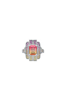 Colorful Goodtrip Collection Art Deco Ring - Dose