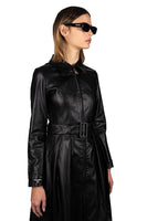 Desire Leather Trench - Dose