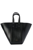 Eight Black Leather Tote - Dose