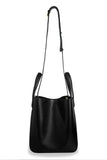 Eight Black Leather Tote - Dose