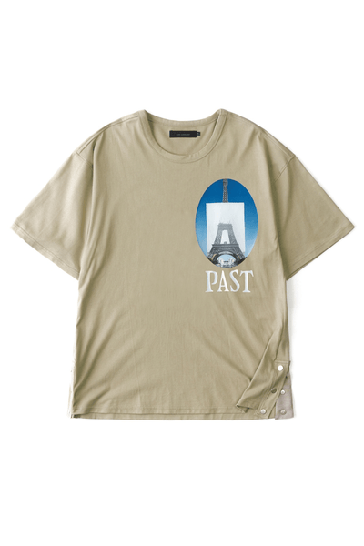 Gray Past/Now Side Slit Tee - Dose