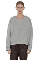 V-Neck Sweater in Grey - Dose