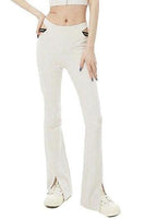 Grey Wheat Cut-Out Bell-Bottoms - Dose