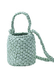 Handmade Ribbon Crochet Mini Bag Melon Green - Dose