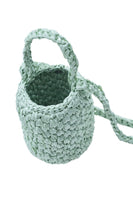 Handmade Ribbon Crochet Mini Bag Melon Green - Dose