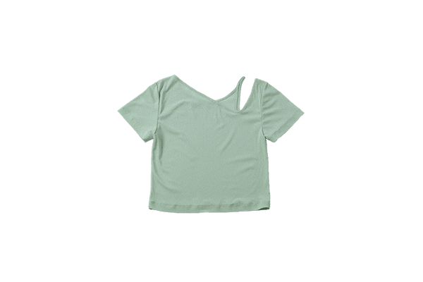 Mint Green Cut Out T-Shirt – Dose