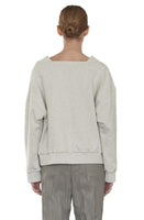 V-Neck Sweater in Oatmeal - Dose