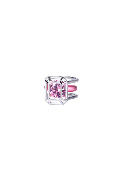 Pink Constraint Collection Anodized Two-Piece Ring - Dose