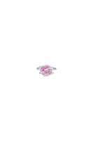 Pink Round Stone Deconstruction Collection Twisted Prongs Ring - Dose