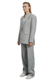 Unisex Loose Fit Suit Pants in Ash Grey - Dose