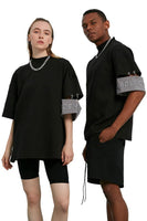 Unisex Black Badged T-Shirt - Dose