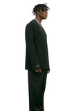 Unisex Black Oversized Long-Sleeved Top - Dose