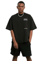 Unisex Black Round-Neck T-Shirt - Dose