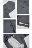 Unisex Grey Oversized Hoodie with Adjustable Length - Dose