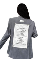 Unisex Grey Patched Jacket with Removable Sleeves - Dose