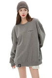 Unisex Grey Round-Neck Sweater - Dose