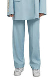 Unisex Loose Fit Suit Pants in Sky Blue - Dose