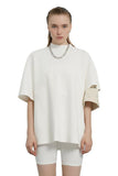 Unisex White Badged T-Shirt - Dose