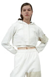 White Badge Cropped Hoodie - Dose