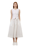 White Cotton Volume Skirt - Dose