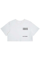 White Crop Logo T-Shirt - Dose
