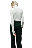 Hollow Out Turtleneck in White - Dose
