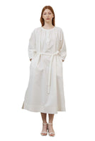 White Relaxed Cotton Dress - Dose