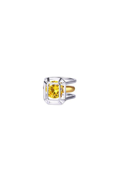 Yellow Constraint Collection Anodized Two-Piece Ring - Dose