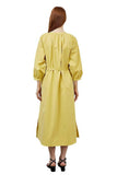 Yellow Relaxed Cotton Dress - Dose
